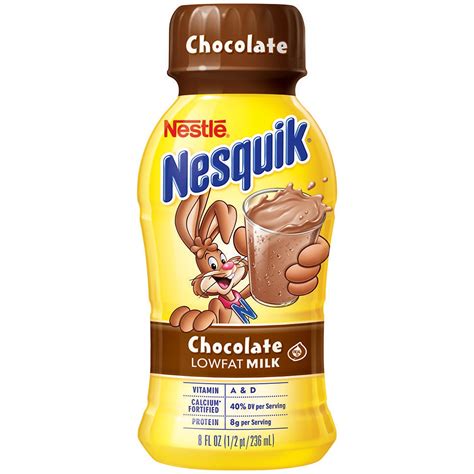 Nestle Nesquik Chocolate Lowfat Milk 8 Oz 15 Pack