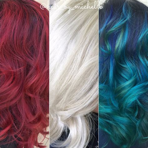 Red White And Blue Dyed Hair Montor Nublek