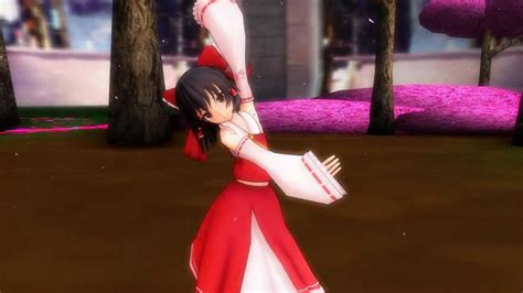 Mmd Senbonzakura Hakurei Reimu Hd1080p Youtube