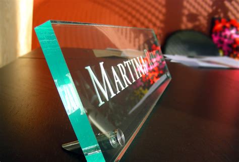 These large name plates allow for multiple logos or oversized artwork. High Class NAME PLATE raster engraving for YOUR DESK ...