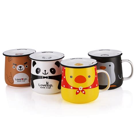 5.0 ( 2) contact supplier. UPSTYLE Cute Coffee Mug Animal Pattern Ceramic Cup Travel ...