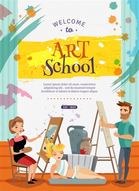 Download Visual Art School Classes Offer Poster For Free Art Class