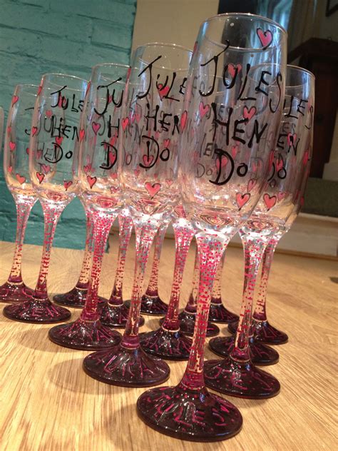 Hen Do Glasses Arty Ts Hen Party Decorations Hen Party Favours Hen Party
