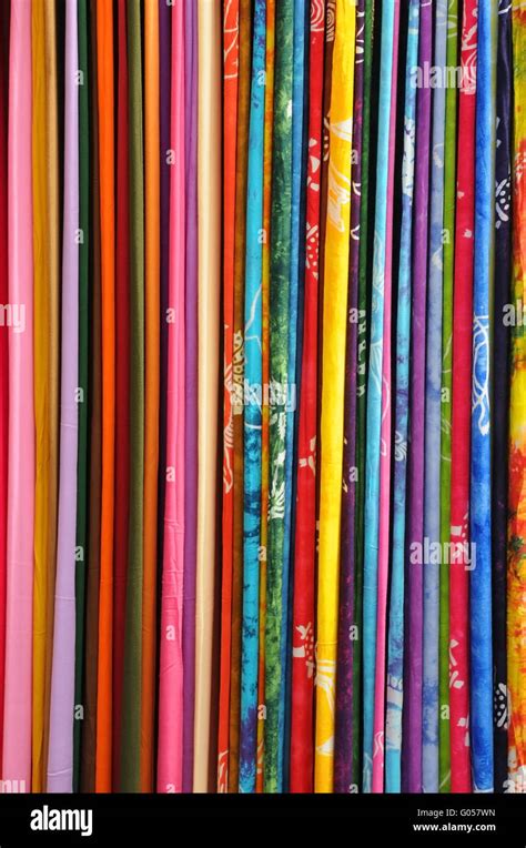 Light Colorful Fabrics Stock Photo Alamy