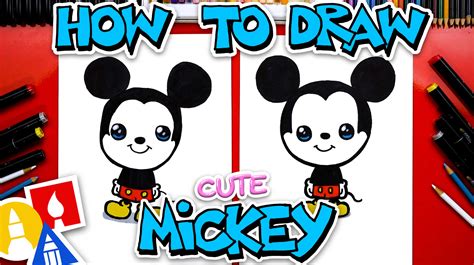 How To Draw Mickey Mouse Cute Cartoon Art For Kids Hub