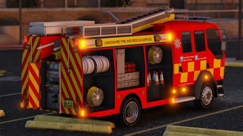 Lancashire Fire And Rescue Fire Appliance Vehicules Pour Gta V Sur Gta