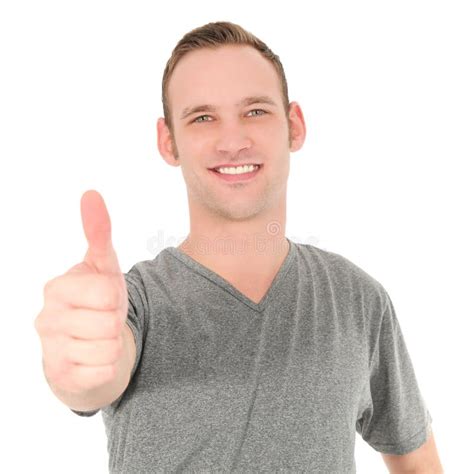 Handsome Young Man Giving A Thumbs Up Stock Photo Image 28684570