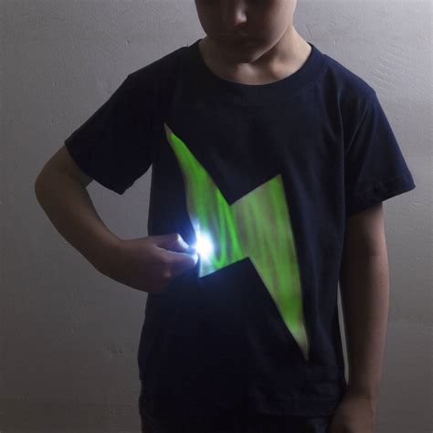 Lightning Glow In The Dark Interactive Sweatt Shirt By Little Mashers