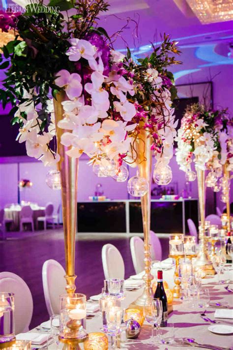 Order a stunning purple and gold wedding cake that matches your style: Glamorous Gold & Purple Wedding Theme | ElegantWedding.ca