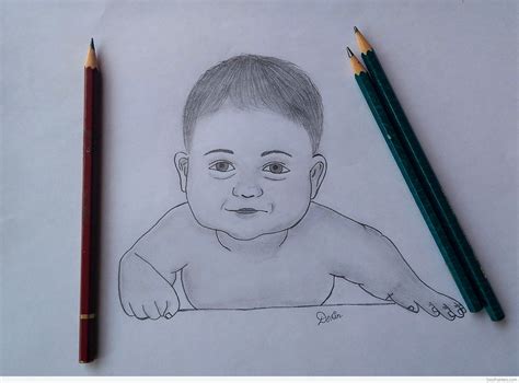 Pencil Drawings Of Cute Babies