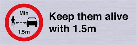 Keep Them Alive With 15m Sign 600x200mm L62 Bigamart