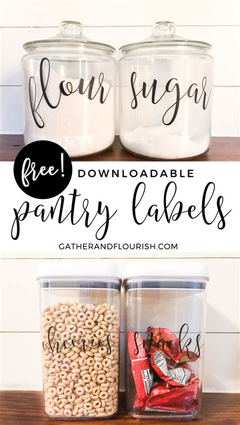 Check spelling or type a new query. Free Printable Pantry Labels - Gather and Flourish ...