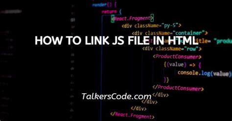 How To Link Js File In Html