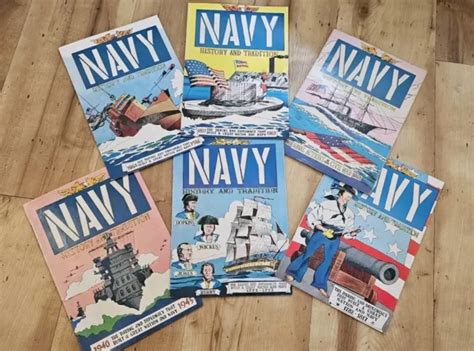 Navy History And Tradition 1958 Set Of 6 Promotional Comic Books 54