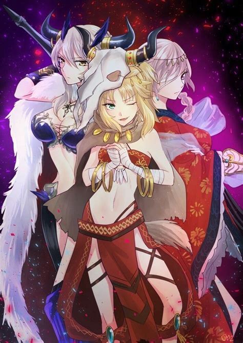 Artoria Lancer Alter Mordred And Nightingale Fate Stay Night Series