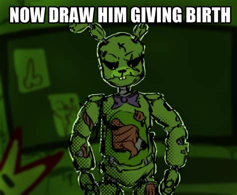 I Learn How To Draw Springtrap Just To Make This Rfivenightsatfreddys
