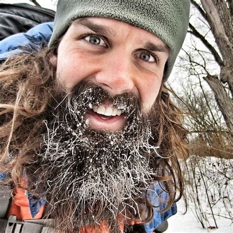 Frozen Beard Thick Dark Beards Bearded Man Men Snow Snowy Winter Cold Mustache Nice Teeth