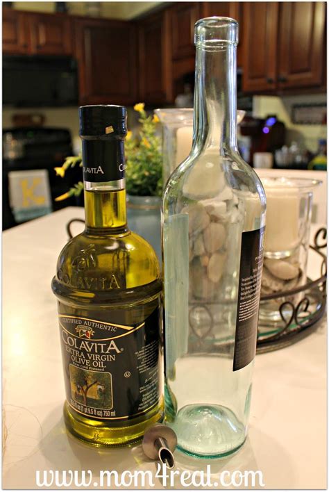 Automatic oil bottle leakproof + auto flip glass dispenser cny steamboat housewarming gift idea cooking seasoning sauce container kitchen tools. Wine Bottle Olive Oil Dispenser (With images) | Olive oil ...