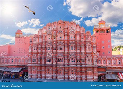 Hawa Mahal Palace In India Pink City Of Jaipur Stock Photo Image Of