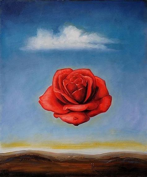 Meditative Rose By Salvador Dali Lone Quixote Salvador Dali Art