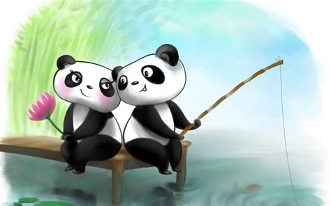 wallpaper couple panda gudang gambar
