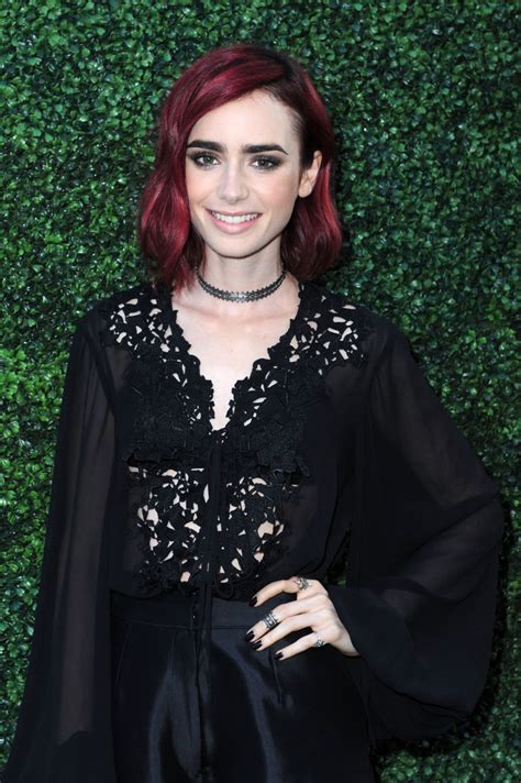 Lily Collins Debuts A New Hair Color To Go Along With Her New ‘90s Goth