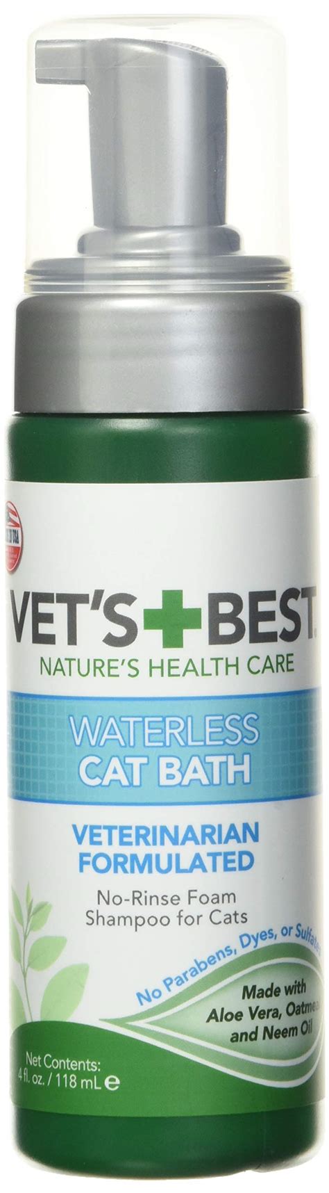 vet s best waterless cat bath no rinse waterless dry shampoo for cats natural formula 4