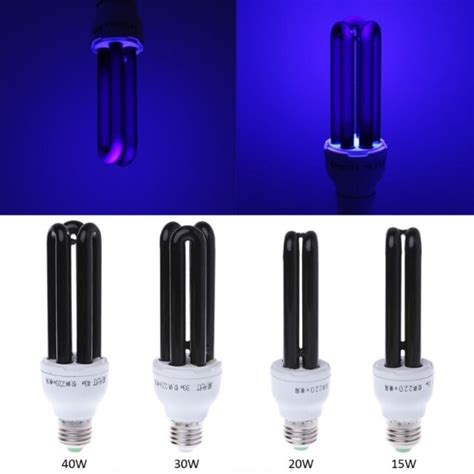E27 110v Blacklight Low Energy Cfl Uv Light Bulb Screw Ultraviolet