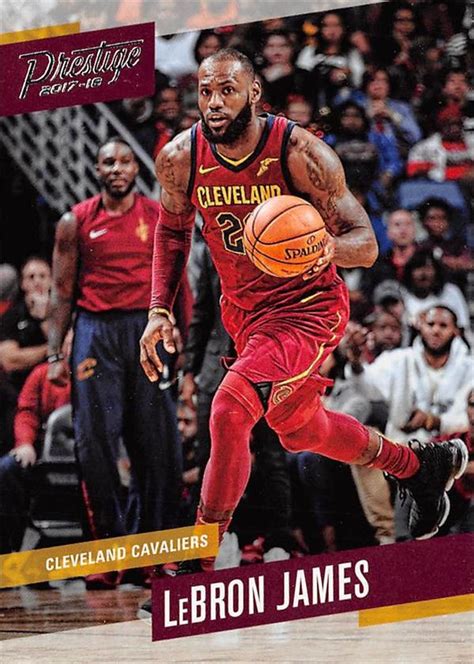 Lebron James basketball card (Cleveland Cavaliers, Champion) 2018
