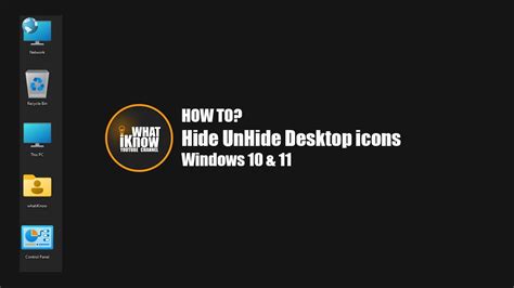How To Hide And Unhide Desktop Icons On Windows Recycle Bin This Pc