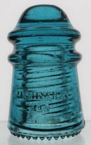 Hemi Blue Cd 106 Hemingray No 9 Patent May 2 1893 Prism Style Glass Insulator Ebay