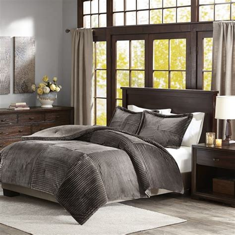Choose from contactless same day delivery, drive up and more. Parker Corduroy Grey Comforter Set - Full/Queen ...