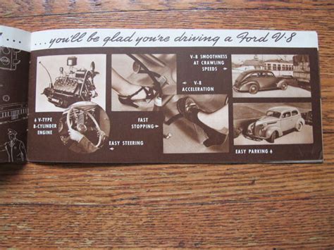 Original 1938 Ford V8 Sales Brochure Mailer Advertising Dealer Invited