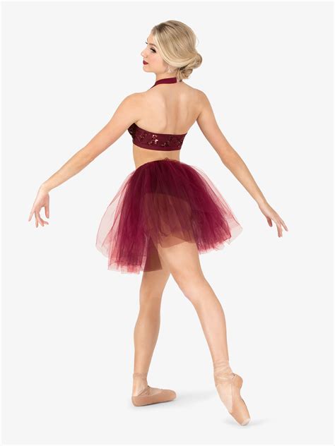 Womens Sequin Lace 2 Piece Dance Costume Set Discount Dance Supply