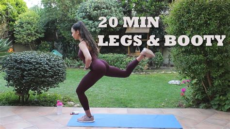 20 Min Legs And Booty Workout At Home No Equipment Youtube
