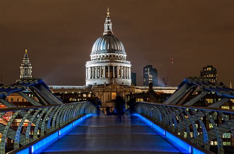 Millennium Bridge And St Pauls Cathedral London Dave Wood Flickr