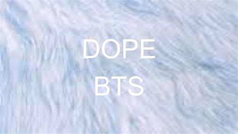 Dope Bts Lyrics Youtube