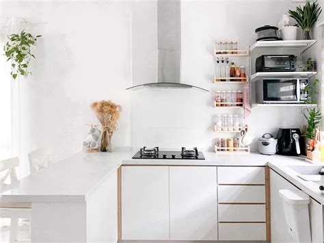 Contoh deko dapur tanpa kitchen cabinet (kc) 1. Idea Deko Dapur Kecil Berkonsepkan Minimalis Dengan Tema ...