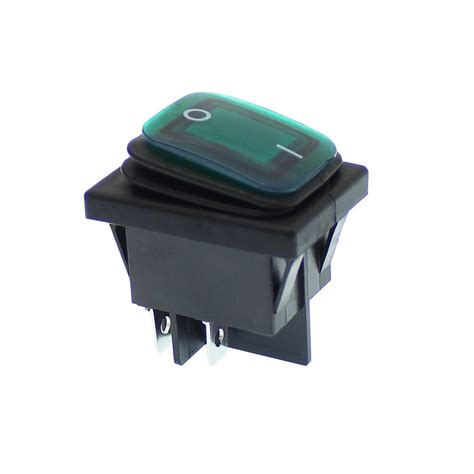 Waterproof Switch Onoff 12v 24v 10a 4 Pins Green Oem