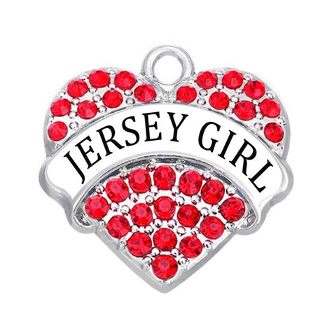 Diy Personalized Custom Jersey Girl Pendants New Jersey State Ts