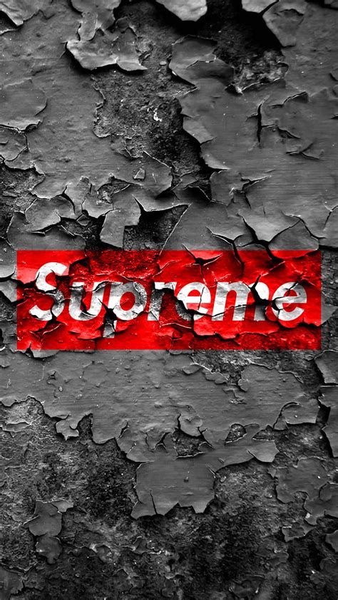 Supreme Graffiti Brand Graffiti Gris Logo Old Red Rust Supreme
