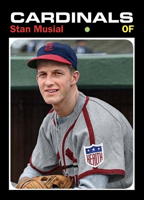 Stan Musial St Louis Cardinals Baseball Baseball Park Custom