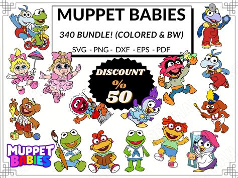 340 Bundle Muppet Babies Svg Png Dxf Eps And Pdf Etsy