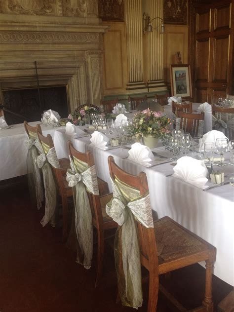 Elevate your chair decor with our. Sage green organza and white lace chair sashes | Table ...