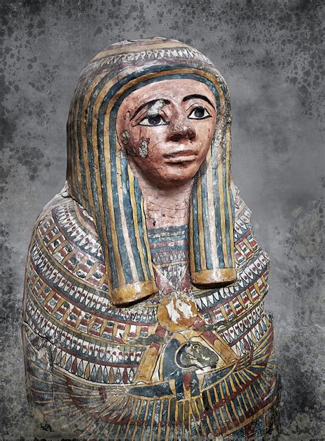 The After Life Photo Of Ancient Egyptian Funerary Mask Sculpture By