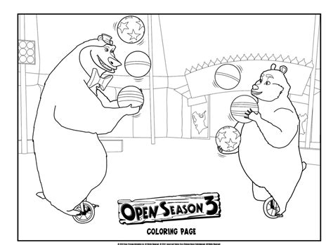 Open Season 3 Coloring Pages Coloring Pages