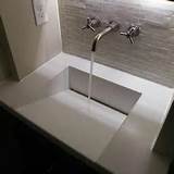 Pictures of Commercial Bathroom Countertop With Integral Sink