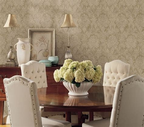 Dining Room Wallpaper Decor Ideas View Gallery Create Lovely Accent
