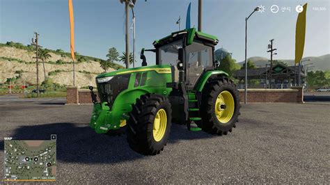 John Deere 7r Eu V1000 Fs 19 Farming Simulator 19 Tractors Mod