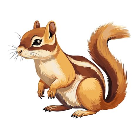 Premium Vector Cute Chipmunk Cartoon Vector Art Illustration Design